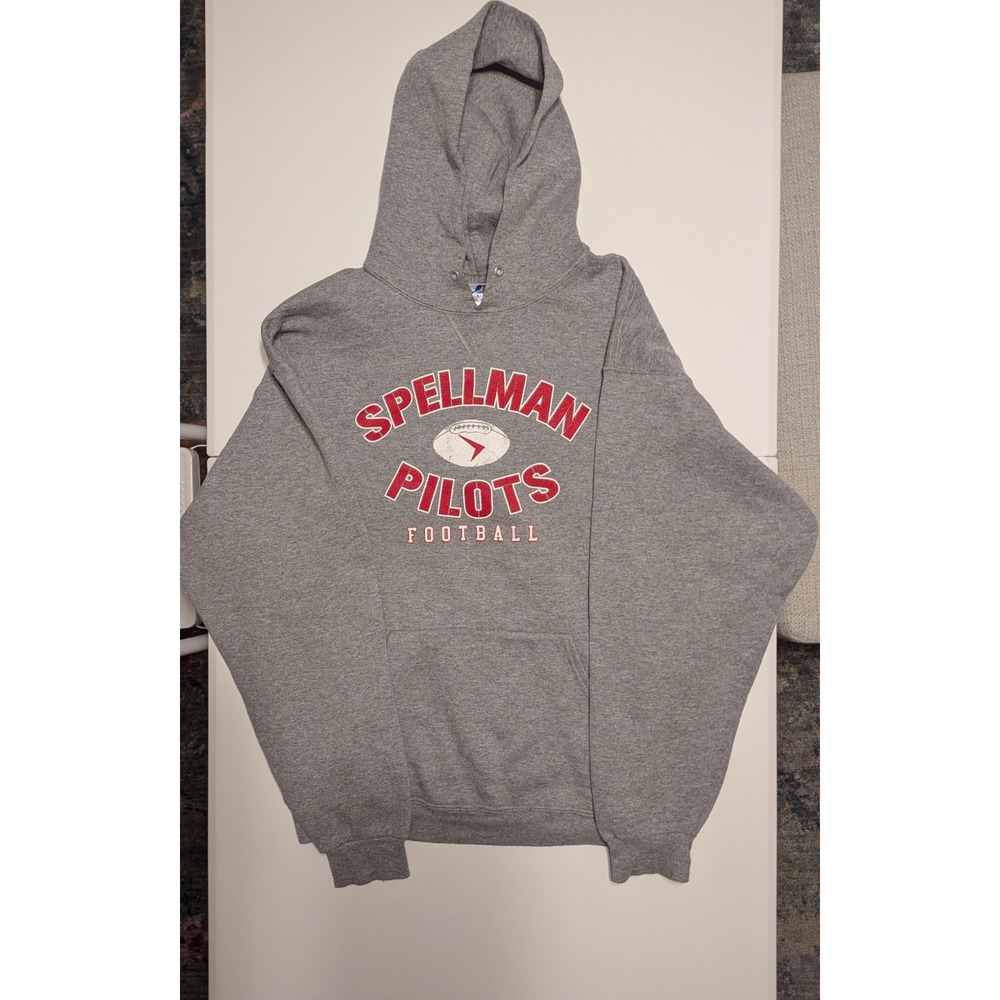 Cardinal Spellman High School Football Rare Hoodie Men XL‎ Gray Heavy Spellout
